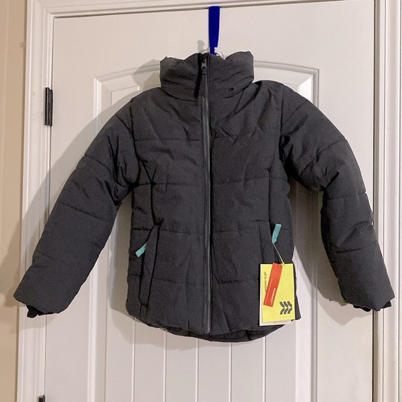All in Motion Girls Hooded Short Puffer Jacket - Picture 1 of 9